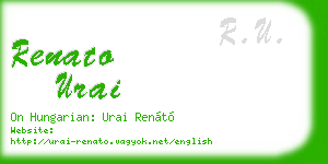 renato urai business card